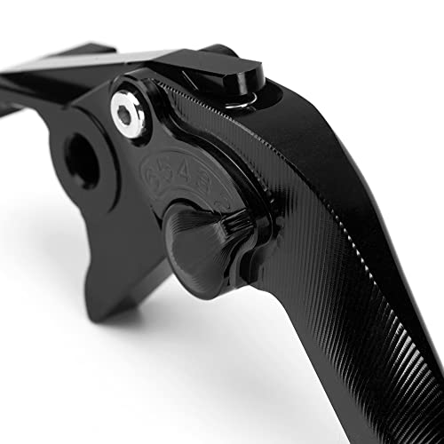Short Brake Clutch Levers Compatible with K.awasaki Ninja ZX6R 2019 2020 2021 2022 2023 2024 2025 2026 | Front Shorter Levers Handles ZX-6R ZX 6R ZX636 Ninja636 Accessories (Black) - color: Black