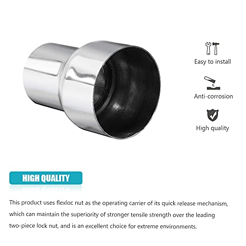 Universal 2.25" ID to 3" OD Exhaust Pipe Adapter Connector Reducer 304 Stainless Steel 2.25 Inch to 3.0 Inch 2 1/4” ID to 3.0” OD kit - size: 2.25" ID to 3" OD