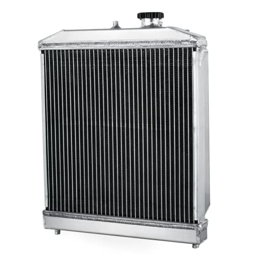 2 Row Aluminum Radiator Shroud Fan Relay Compatible with 1992-2000 Honda Civic D15 D16 EK EG Del Sol Integra Radiators - size: 2 Row Radiator/w Cap+Shroud Fan+Relay Kit(AT)