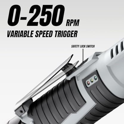 3/8" Cordless Electric Ratchet Wrench Set, 40Ft-Lbs, 2 Batteries