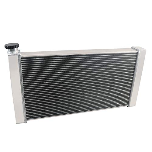 4 Row Aluminum Radiator Compatible with 1982-1994 Chevy S10 /GMC S15 Jimmy SBC350 Swap V8 1983 1984 1985 1986 1987 1988 1989 1990 1991 1992 1993 Radiators