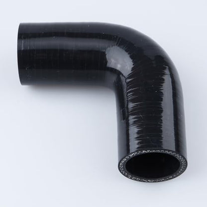 AC PERFORMANCE ID 1.35" 90° Degree Elbow Silicone Hose Coupler Black - color: Black, size: ID 1.35" (35mm)