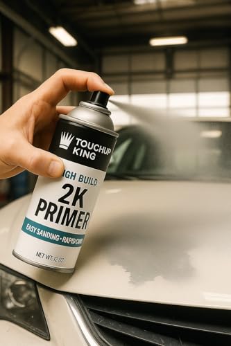 2K High Build Primer Surfacer – Gray Aerosol, Fast Drying, Easy Sanding, Direct to Metal, Fills Imperfections, Superior Adhesion, For Cars, Trucks, Motorcycles, 1K & 2K Topcoats