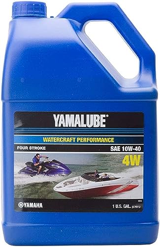 Yamaha Yamalube 10W-40 Mineral 4W WaterCraft Hi-Performance Engine Oil- 1 Gallon, #LUB-10W40-WV-04 - size: 1 Gallon