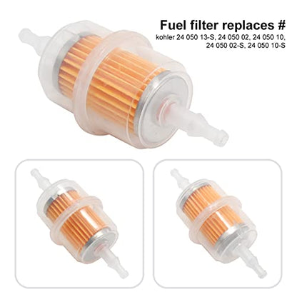 32 083 09-S Air Filter + 24 393 04-S Fuel Pump Replacement for Kohler KT610 KT620 KT715 KT725 KT730 KT735 KT740 KT745 19HP-26HP 7000 Series Lawn Mower w/32 083 10-S Pre Cleaner