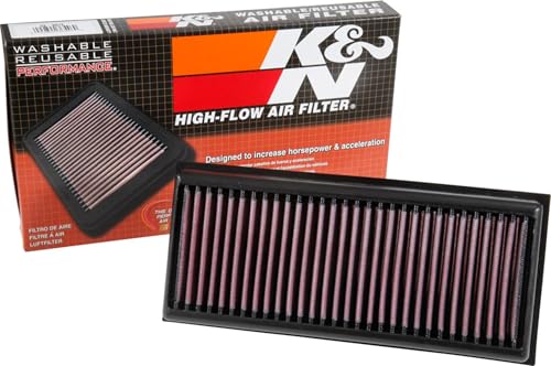 K&N High-Flow Original Lifetime Engine Air Filter: Washable, 33-3072