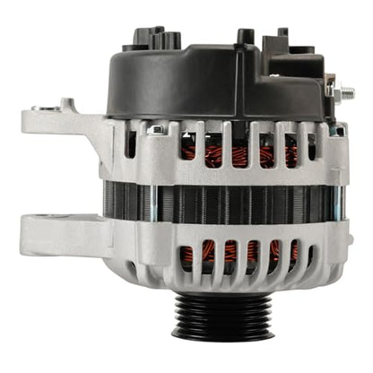 KAX Alternator Compatible with Hyundai,Kia;2001-2004 Santa Fe 2.7L,2002-2004 Sonata 2.7L,2002-2004 Optima 2.7L,2003-2004 Tiburon 2.7L 110 Amp Replace for 11020N,439295,3730037405RU,3730037405R - size: 11020N-G