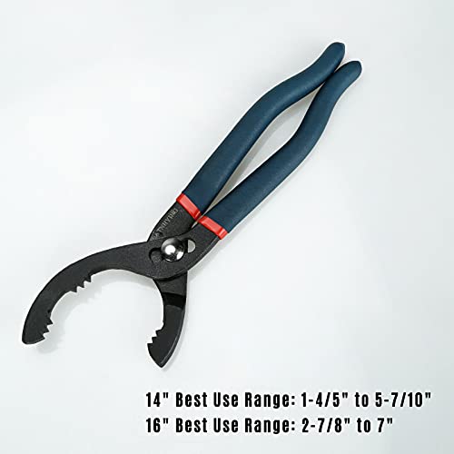Large Adjustable Oil Filter Wrench, Universal Oil Filter Removal Tool, 16 Inch - size: 16"