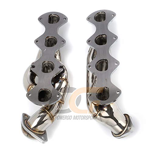Exhaust Headers 1-5/8 in. Stainless Steel Polished Finish for 2004-2010 F-150 F150 XL XLT FX4 Lariat Pickup Truck 5.4L V8