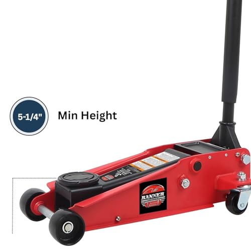 Blackhawk Banner 3 Ton Floor Jack - Service Jack Car Lift Heavy Duty Hydraulic Jack for Car Truck Jeep