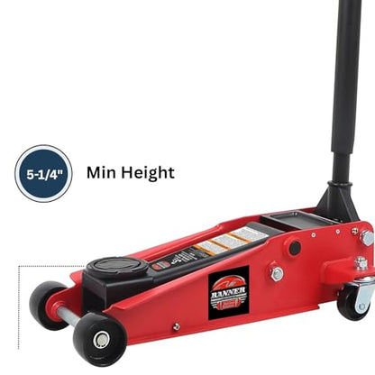 Blackhawk Banner 3 Ton Floor Jack - Service Jack Car Lift Heavy Duty Hydraulic Jack for Car Truck Jeep