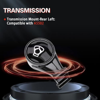 Engine Motor & Transmission Mount Compatible with 2012 2013 2014 2015 2016 2017 Verano 2.4L Auto Trans -OE: 3198 A5537 3194 A5501 3196 A5502 3226 A5510 - size: 2012 - 2017 Verano 2.4L