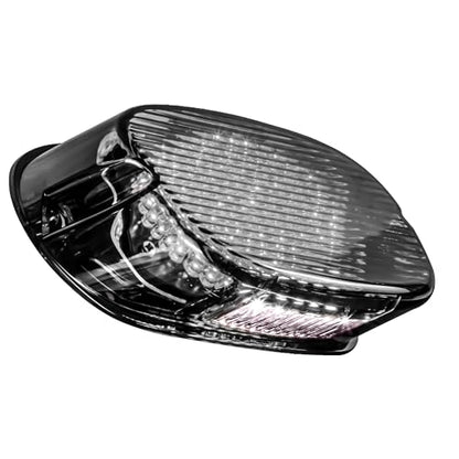 Eagle Lights Strobing LED Brake Light for Harley Davidson Motorcycles with Bottom License Plate Window - Smoked - color: Smoked with Bottom License Plate Window