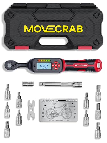 1/4" Digital Torque Wrench Set, 1.5-30 N.m, ±2%, Bike Tool Kit - size: 1/4" 15pcs-Bike 1.5-30N.m/1-22Ft.lb