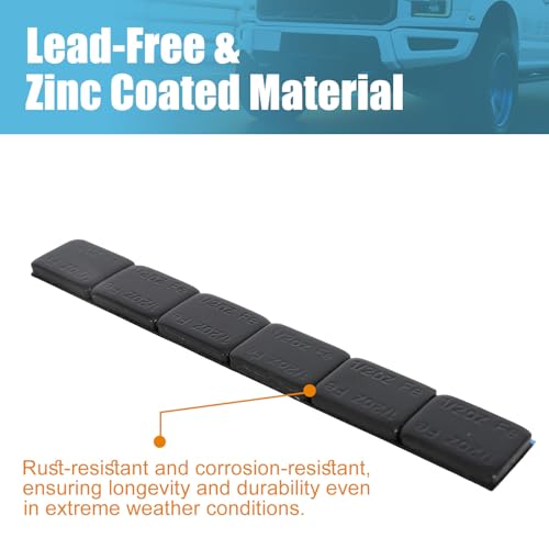 1/2oz. Black Adhesive Stick on Wheel Weights, 360pcs 180oz. - color: Black