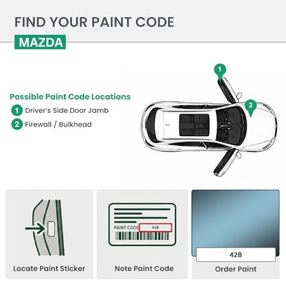 ERA Paints - 42B - Blue Reflex Mica for MAZDA Exact OEM Color Match Automotive Touch Up Paint for Cars - Spray Paint with Premium Spray Nozzle - Basic Kit - Made in USA - style: Spray - Basic Kit