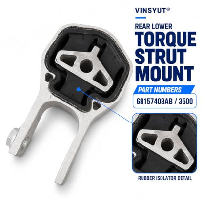 4X Engine & Trans Mount Kit for 2014-2021 Ram ProMaster 3500 3.6L - color: Ram ProMaster 2014-2021 3.6L