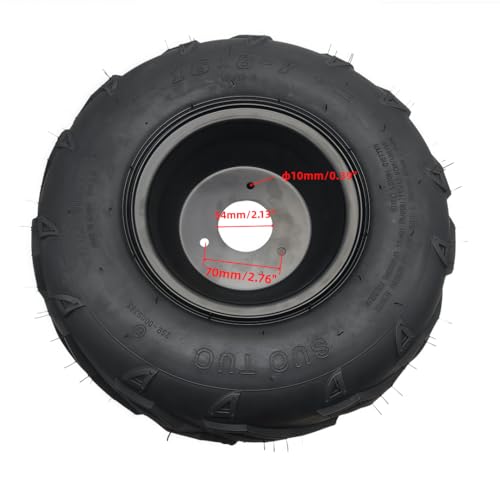 CLEO 16 * 8-7 Right Wheel Assembly For 50cc 90cc 110cc taotao ATV Go-Karts Bolt Rim Spacing 70mm