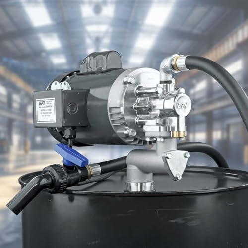 GPI - L5132 Heavy Duty Oil Transfer Pump for High Viscosity Fluids, 32 QPM/8 GPM, 115/230 Volt AC (142100-02) - style: 8 GPM, 115 Volt/230 AC