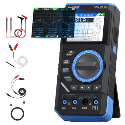 FNIRSI DST-201 3-in-1 1MHz Handheld Oscilloscope Multimeter DDS Generator - color: 1MHz 5MS/s Scope+Meter