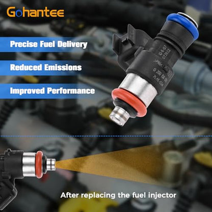 Fuel Injectors 0280158091 Replacement for Ford Lincoln Mazda Mercury Sable
