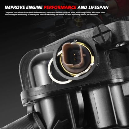 MUNIK 11538699290 Thermostat Housing Compatible with MINI Cooper