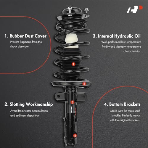 A-Premium Front Strut Assembly Compatible with Chevrolet & Pontiac - style: Front Strut