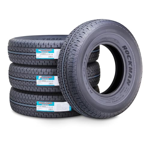 ROCKMAN Trailer Tire ST235/85R16 12-Ply Load Range F 128M Radial 11174 Set4 - size: ST235/85R16