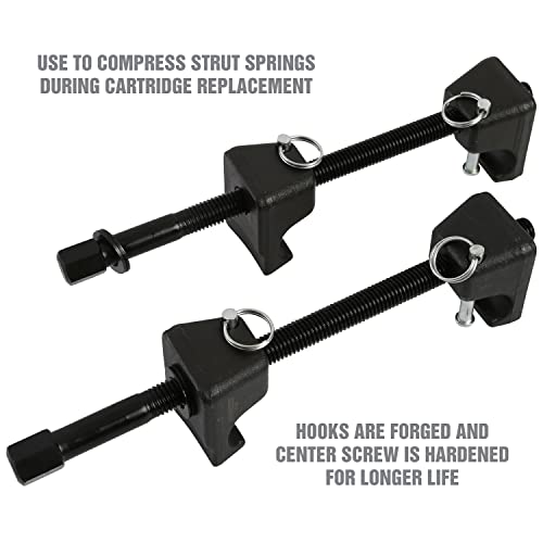 OEMTOOLS 37036 Strut Spring Compressor, Car Spring Compressor Tool, Coil Spring Compressor for Heavy Duty Springs - style: Green Storage Case
