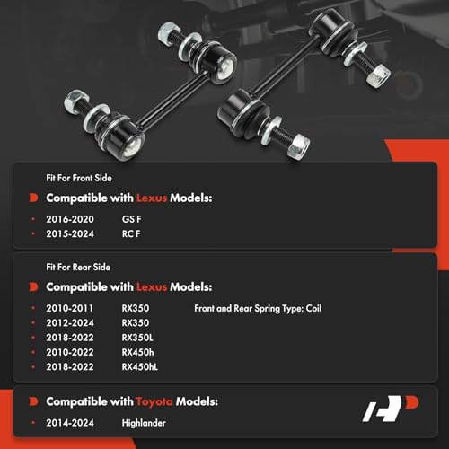 A-Premium 2-Pack Front or Rear Sway Bar Link Stabilizer Bar Link