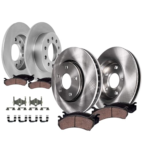 Detroit Axle - 8pc Brake Kit for 2003 2004 2005 2006 2007 Hyundai Tiburon - size: 8PR56111/KIT