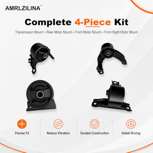 Engine Motor Mounts Kit for Lancer 2008-2011 - size: 2011 Mitsubishi Lancer ES/GT/SE 2.0L