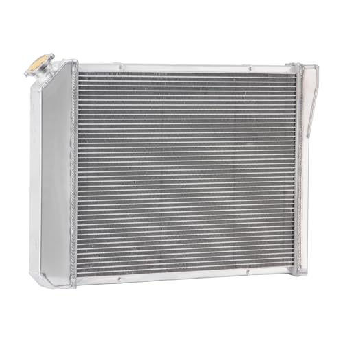 3 Row Aluminum Radiator Shroud 16" Fan Kit for 1968-1974 Chevy Nova 1975-1987 El Camino High Performance Racing Spec 16 Inch Fan CC571 1968-1987