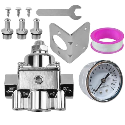 12-804 Adjustable Fuel Pressure Regulator With Gauge