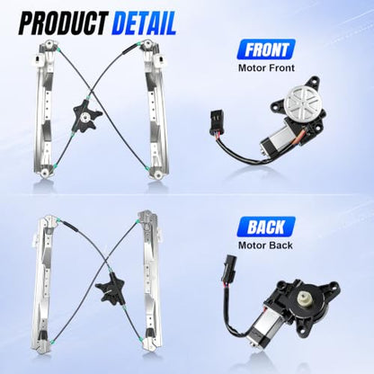 Power Window Regulator w/Motor 748-509 Compatible with Town & Country - size: Front Right 748-509