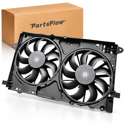 Partsflow Radiator Cooling Fan for 2010-2017 Buick Lacrosse for 2011-2017 Buick Rega for 2013-2014 Chevrolet Malibu for 2013-2018 Cadillac Xts for 2014-2017 Chevrolet Impala 620-971 22747157 - color: For Buick