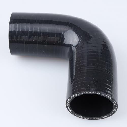 AC PERFORMANCE ID 1-9/16" 90° Degree Elbow Silicone Hose Coupler Black - color: Black, size: ID 1-9/16" (40mm)