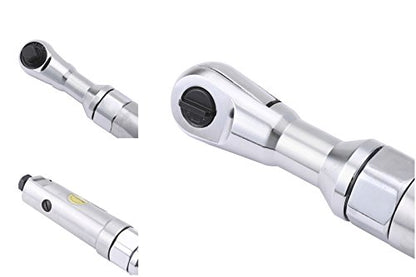 Air Ratchet Wrench 3/8 Inch Pneumatic Spanner Heavy Duty Torque Drive (3/8 inch chrome) - size: 3/8 inch chrome