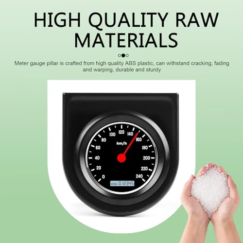 Single Gauge Mounting Panel, 2 Inch Single Hole Gauge Pod, Meter Gauge Mounting Bracket Pod, Pillar Mount Pod Holder Car Accessories, for Auto, Truck, Boat