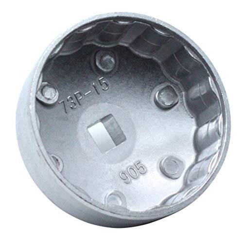 Oil Filter Wrench,Universal 73mm 15 Flutes Oil Filter Cap Wrenches