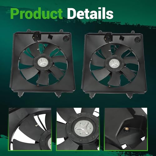 munirater 2Pack Radiator Cooling Fan Replacement for CR-V 2007-2009