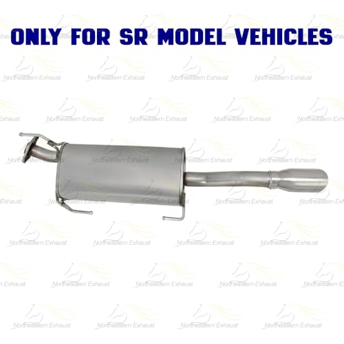 Northeastern Exhaust Resonator and Muffler Kit Compatible for 2013-2019 Nissan Sentra 1.8L, Stainless Steel, Free Gasket, Clamp, and Bolt Kit Included, Direct-Fit Replacement