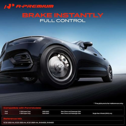 A-Premium Rear Left and Right Side Disc Brake Caliper with Bracket - style: Rear Driver and Passenger