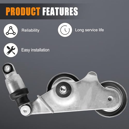 39092 Drive Belt Tensioner Assembly with Pulley 31170R70A01 Fit for Honda