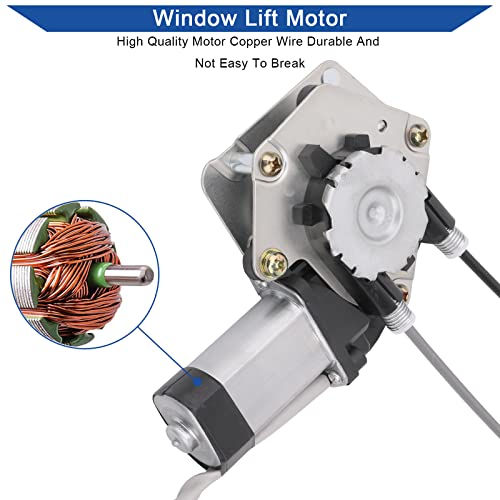 Obaee Window Regulator with Motor Front Right Passenger Side, OE 741-769 - size: Front Right Passenger Side