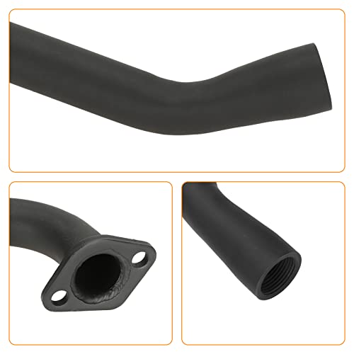 FVRITO Exhaust Pipe Muffler Silencer Kit for Non Hemi Predator 212cc 196cc 6.5hp Coleman Powersports KT196 CK196 RTK200 BK200 Go Kart TrailMaster Hammerhead 80T GX160 GX200 Clone Engines Parts Black - color: Black