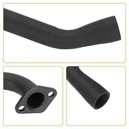 FVRITO Exhaust Pipe Muffler Silencer Kit for Non Hemi Predator 212cc 196cc 6.5hp Coleman Powersports KT196 CK196 RTK200 BK200 Go Kart TrailMaster Hammerhead 80T GX160 GX200 Clone Engines Parts Black - color: Black