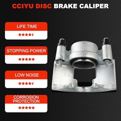 cciyu Front Right Disc Brake Caliper Assembly w/o Bracket 18-4297 - size: Front Right[18-4297]