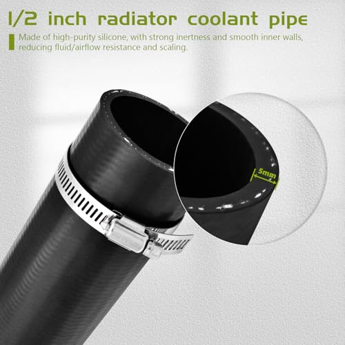 2 inches Inside 45 Degree Coolant Radiator Hose, 5.9” Leg Length, Heavy-Duty 3-Ply Reinforced Silicone Elbow Coupler Hose for Turbo Intake, Cooling System, Marine & Industrial Use - style: 45 Degree