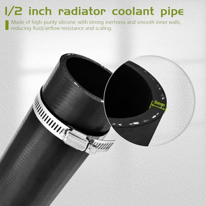 2 inches Inside 45 Degree Coolant Radiator Hose, 5.9” Leg Length, Heavy-Duty 3-Ply Reinforced Silicone Elbow Coupler Hose for Turbo Intake, Cooling System, Marine & Industrial Use - style: 45 Degree